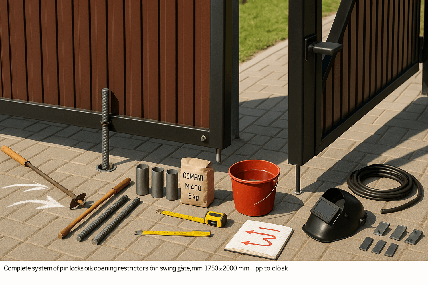  Фиксаторы и упоры (чтобы ворота не распахивались)