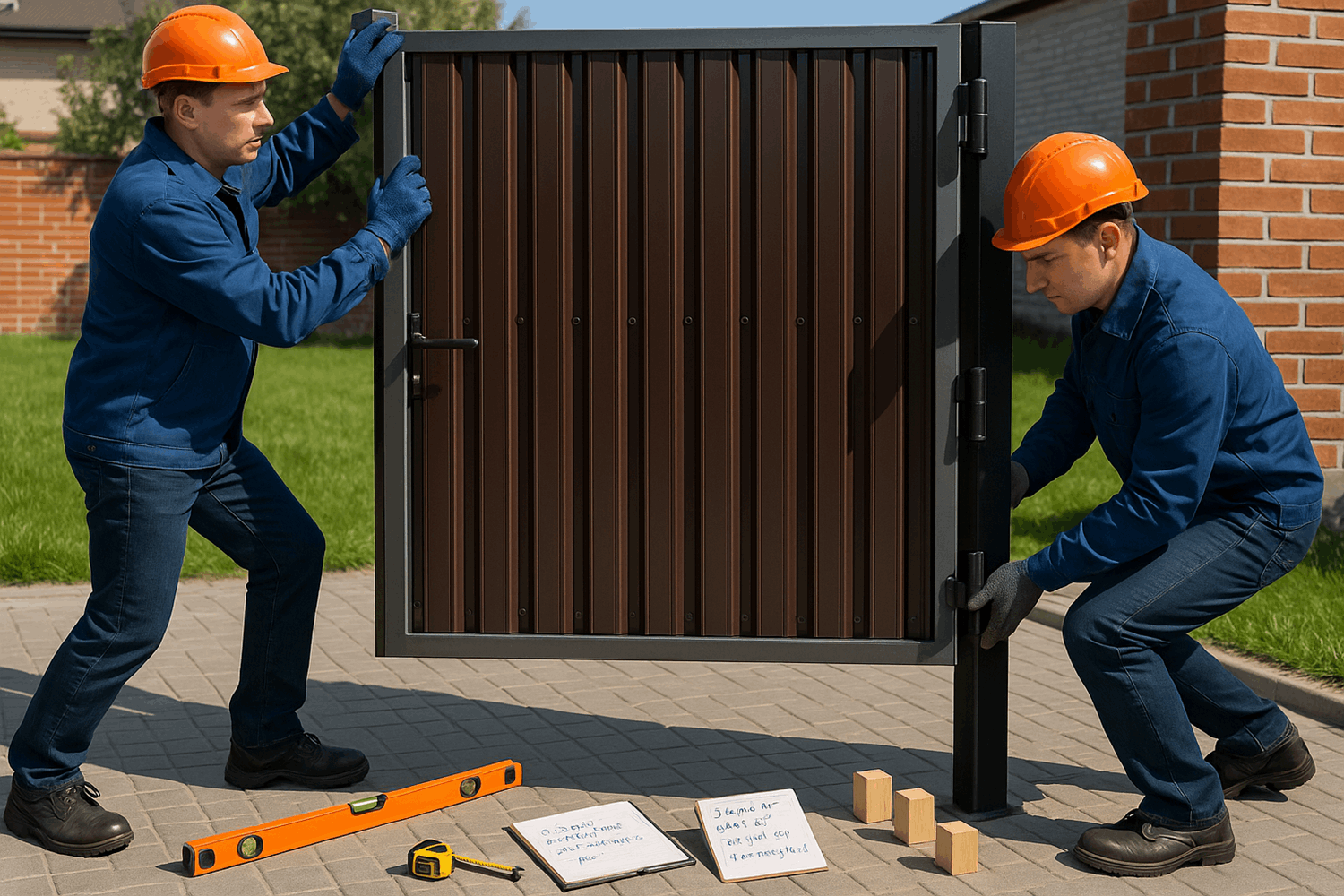 Монтаж петель и навешивание створок