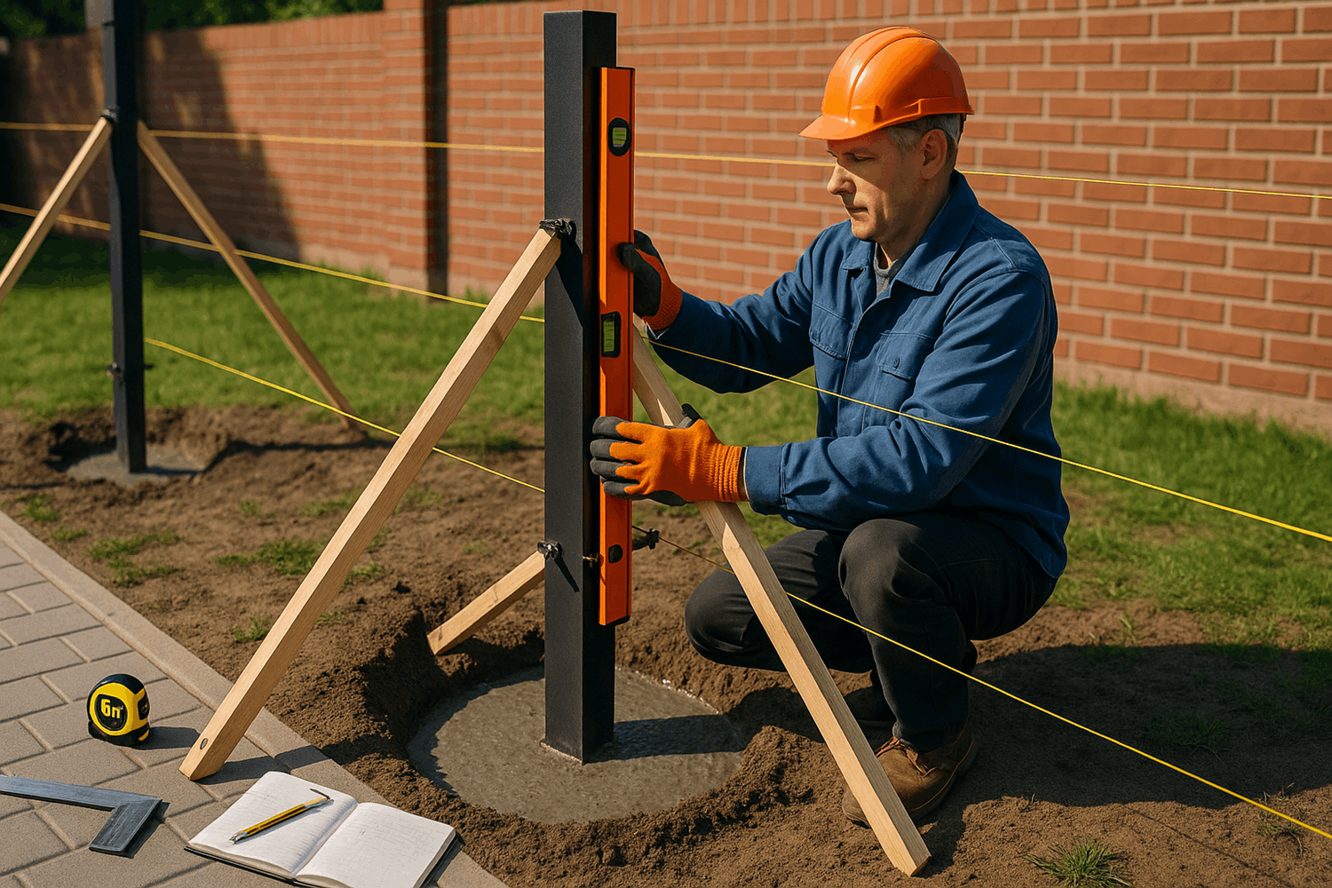  Монтаж столбов: как выставить идеально ровно