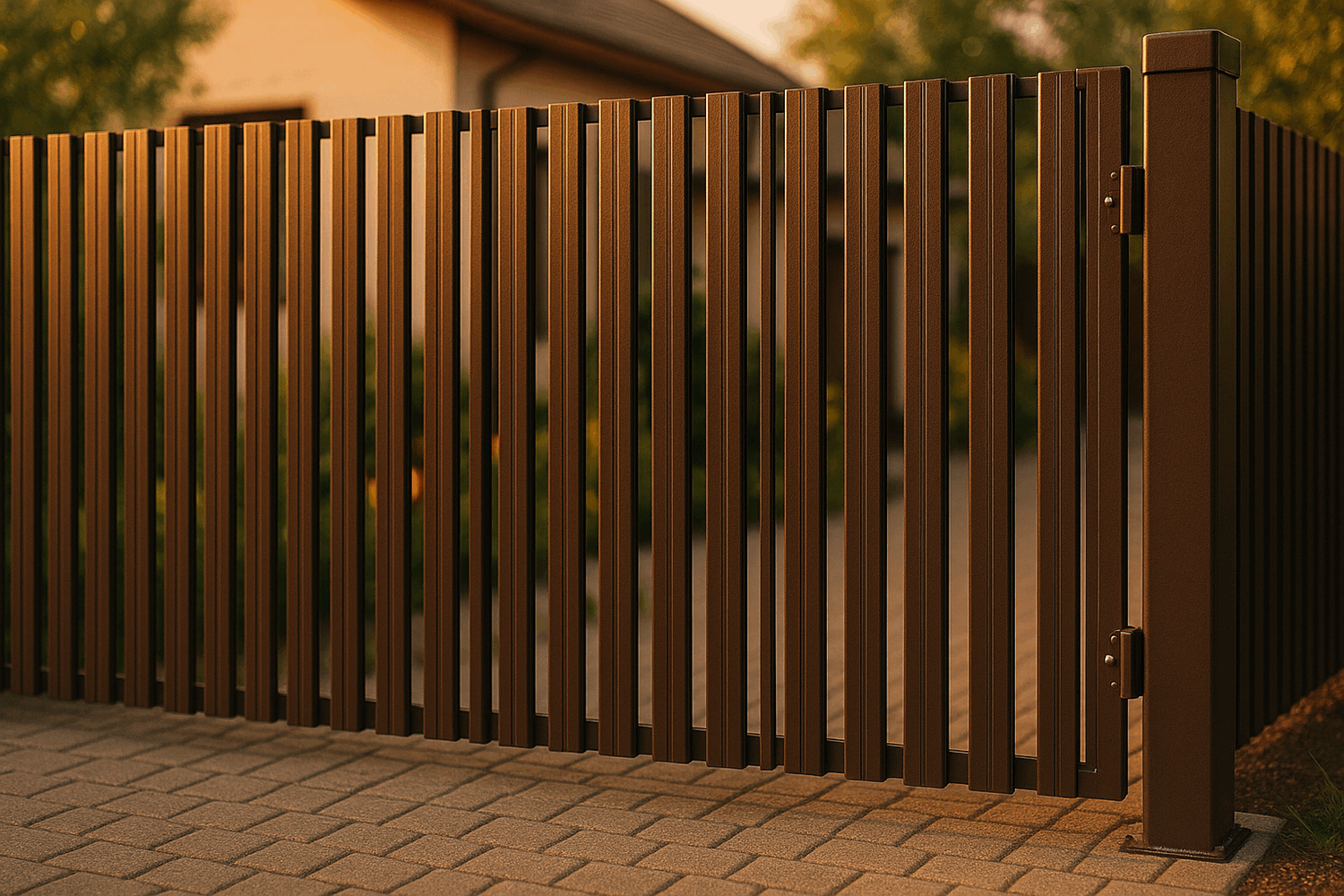 Почему евроштакетник — лучший выбор для распашных ворот