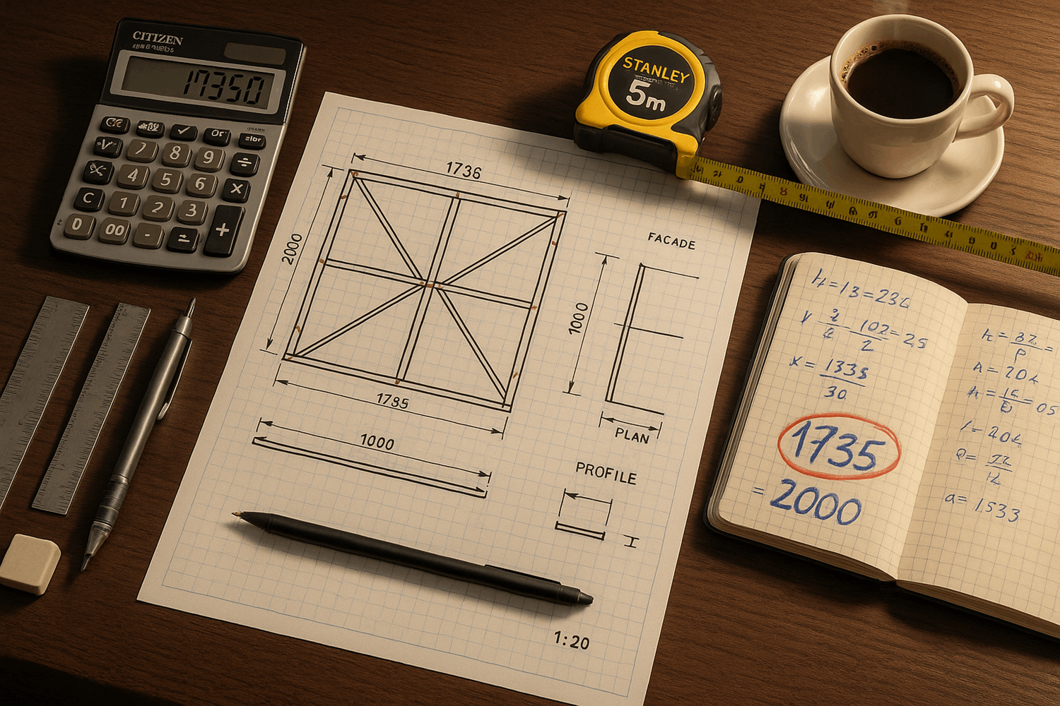 Подготовка: расчеты и чертежи ворот из евроштакетника