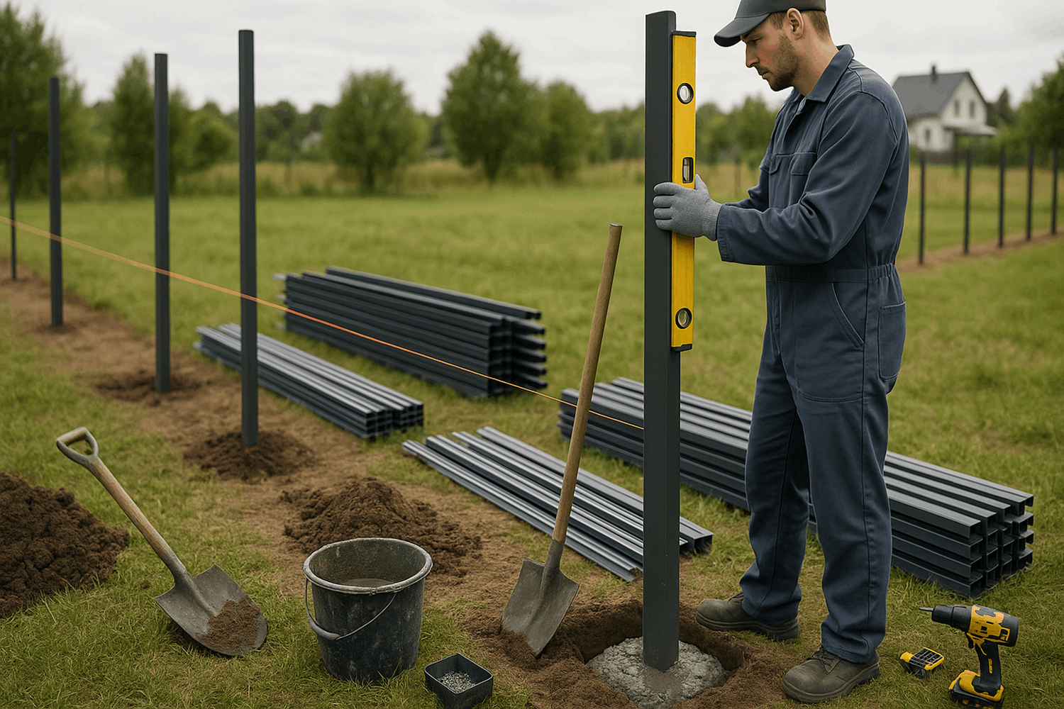 Как установить забор-жалюзи: пошаговая инструкция