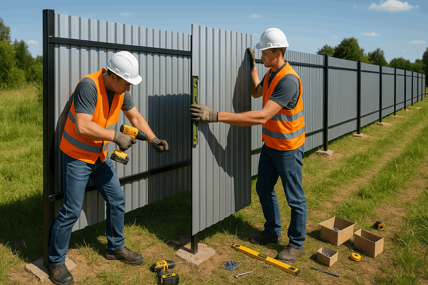  Забор из профнастила: реальная стоимость под ключ