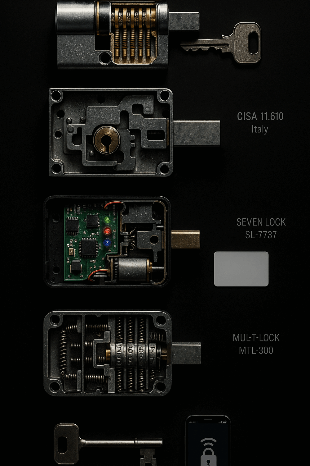  Виды замков и их особенности