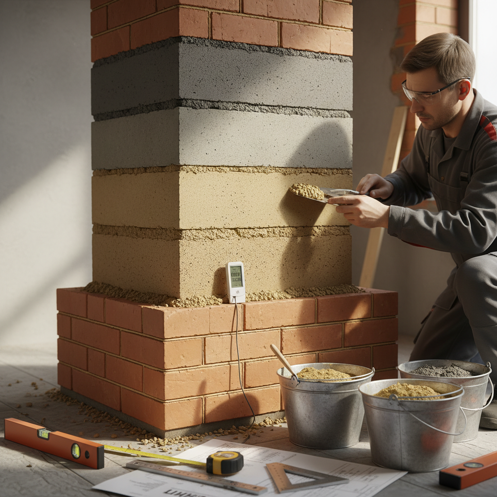 Раствор для кладки дымохода