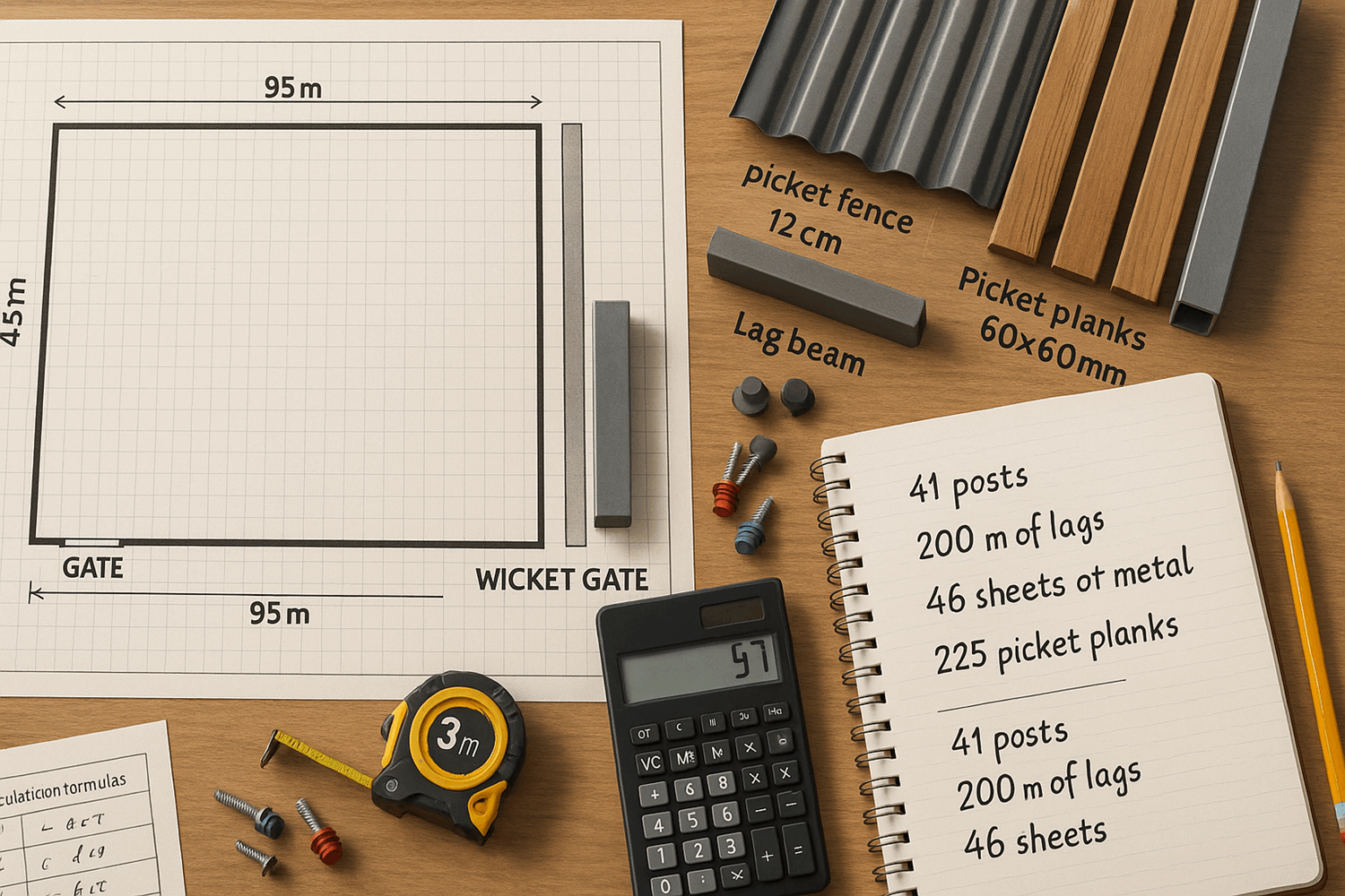  Расчёт материалов: сколько чего нужно