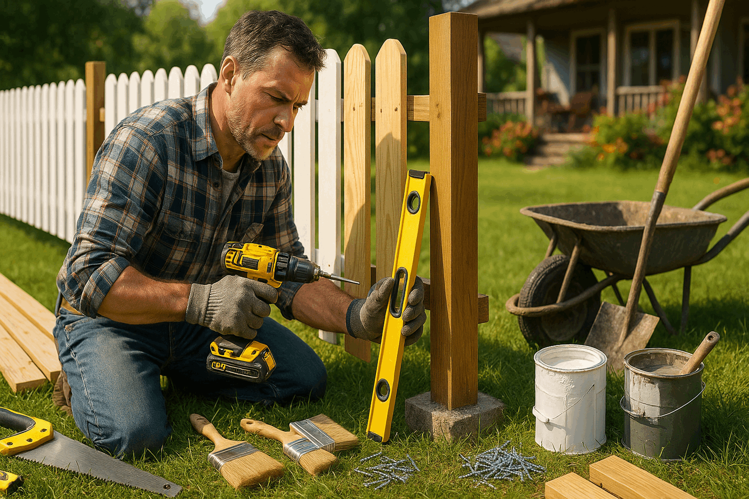 Пошаговая инструкция: как сделать декоративный заборчик за выходные