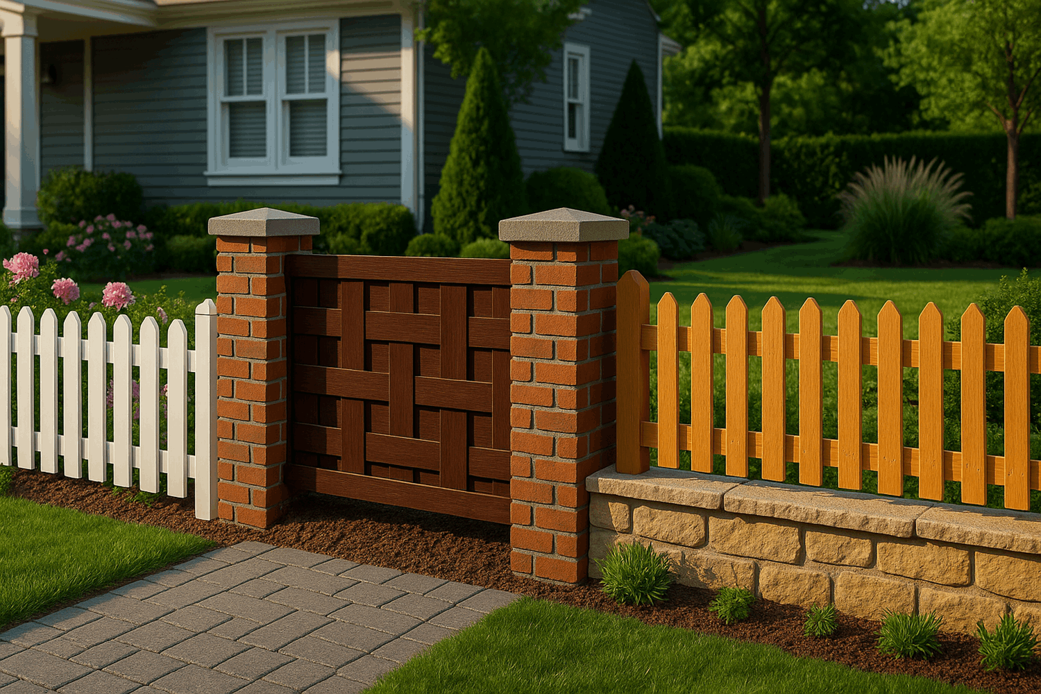 Заборчик для палисадника: 3 лучших варианта