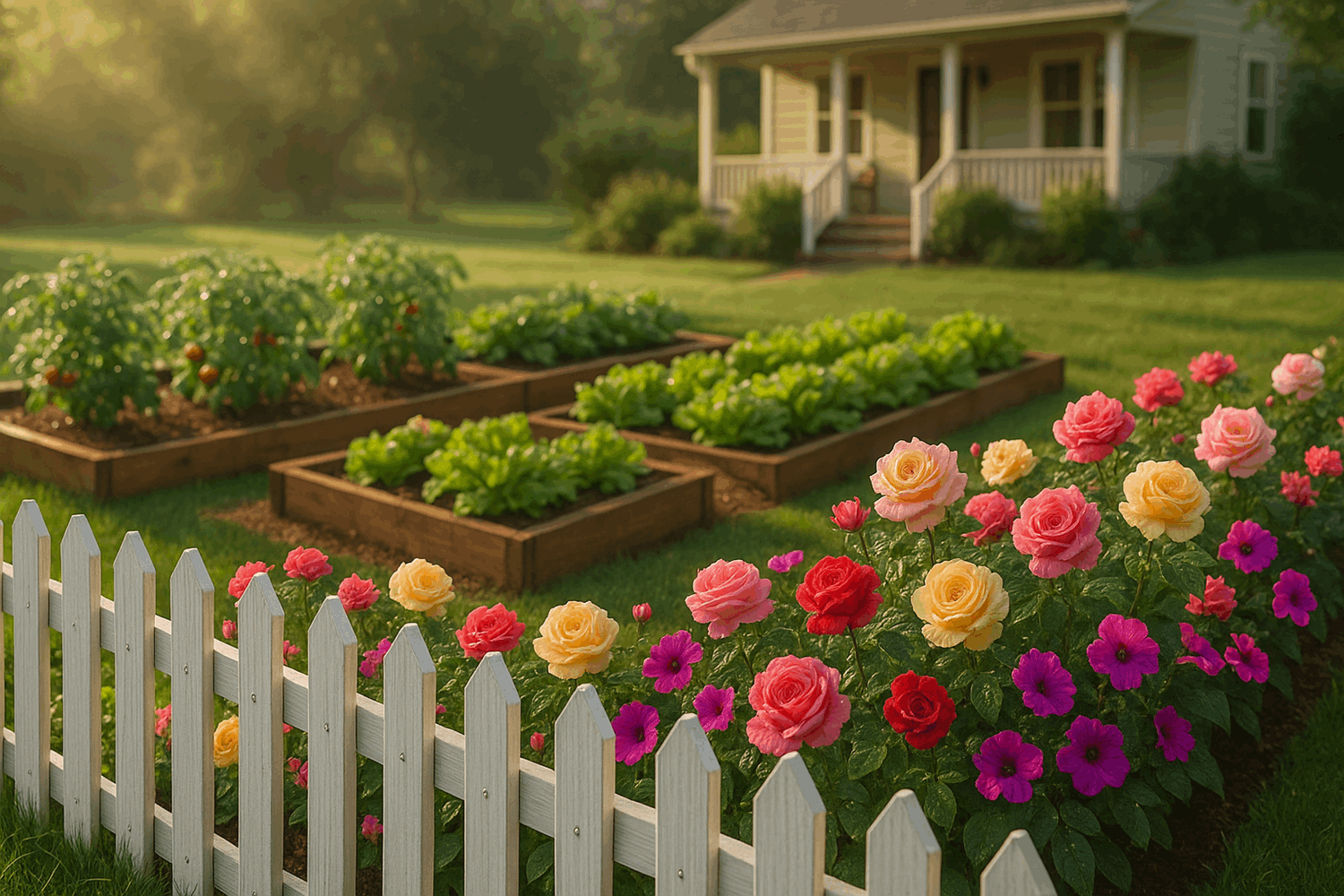 Зачем нужен декоративный заборчик на даче