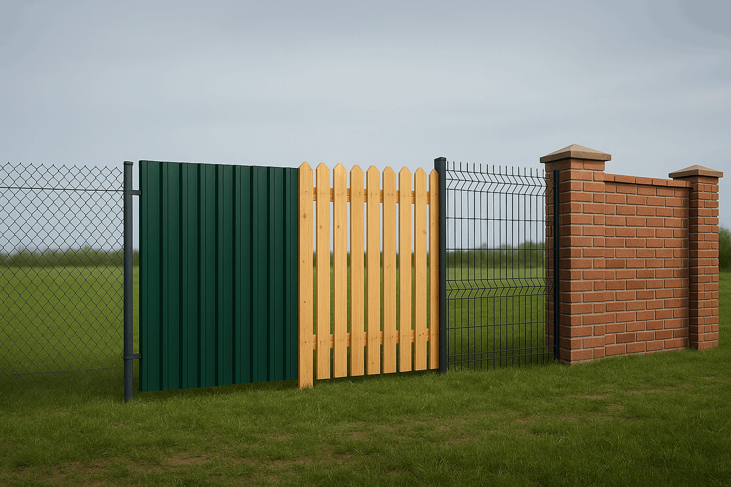 Все виды заборов: от народной рабицы до элитного камня