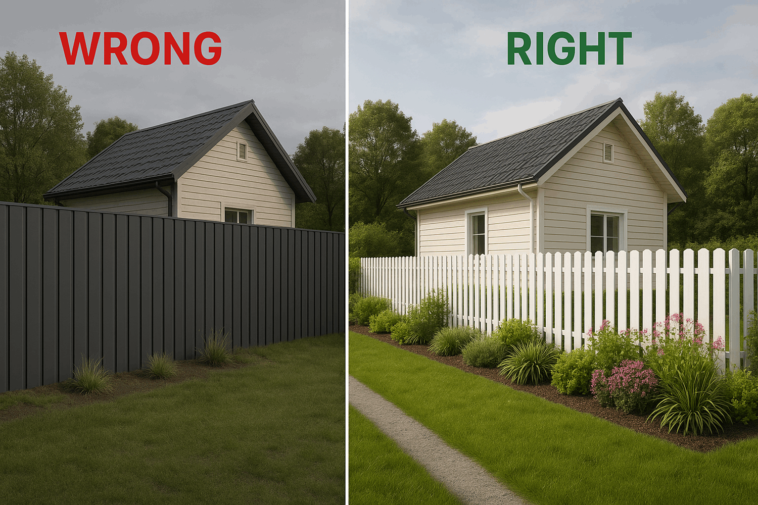 Частые ошибки при выборе металлического забора (с фото до и после)