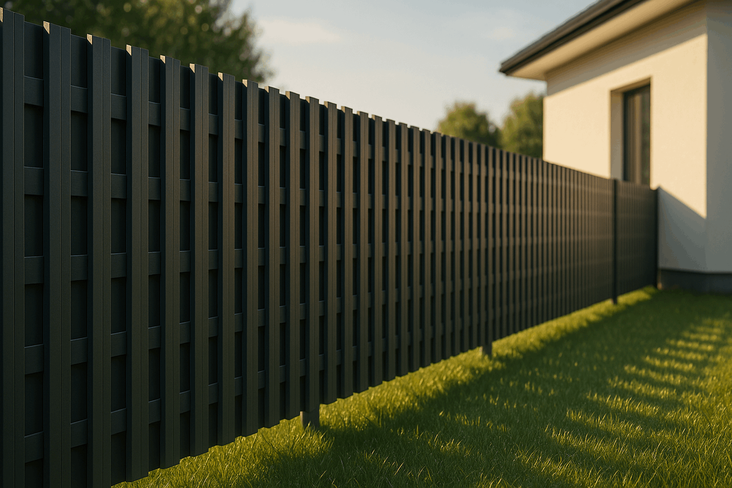 Что такое забор-шахматка из евроштакетника и чем он отличается от обычного