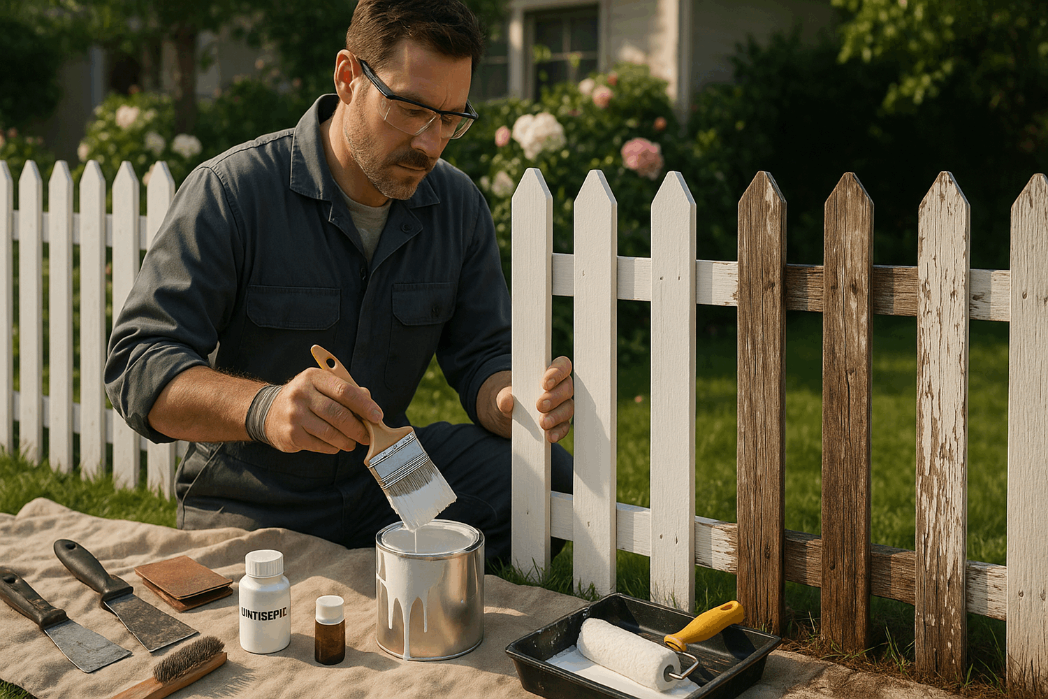Уход за забором палисадника: что нужно знать