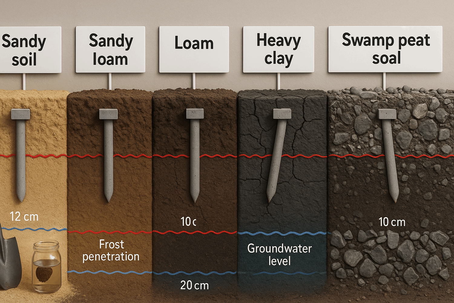  Фактор 1. Тип грунта