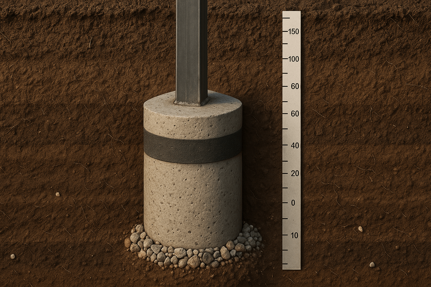  Столбчатый фундамент