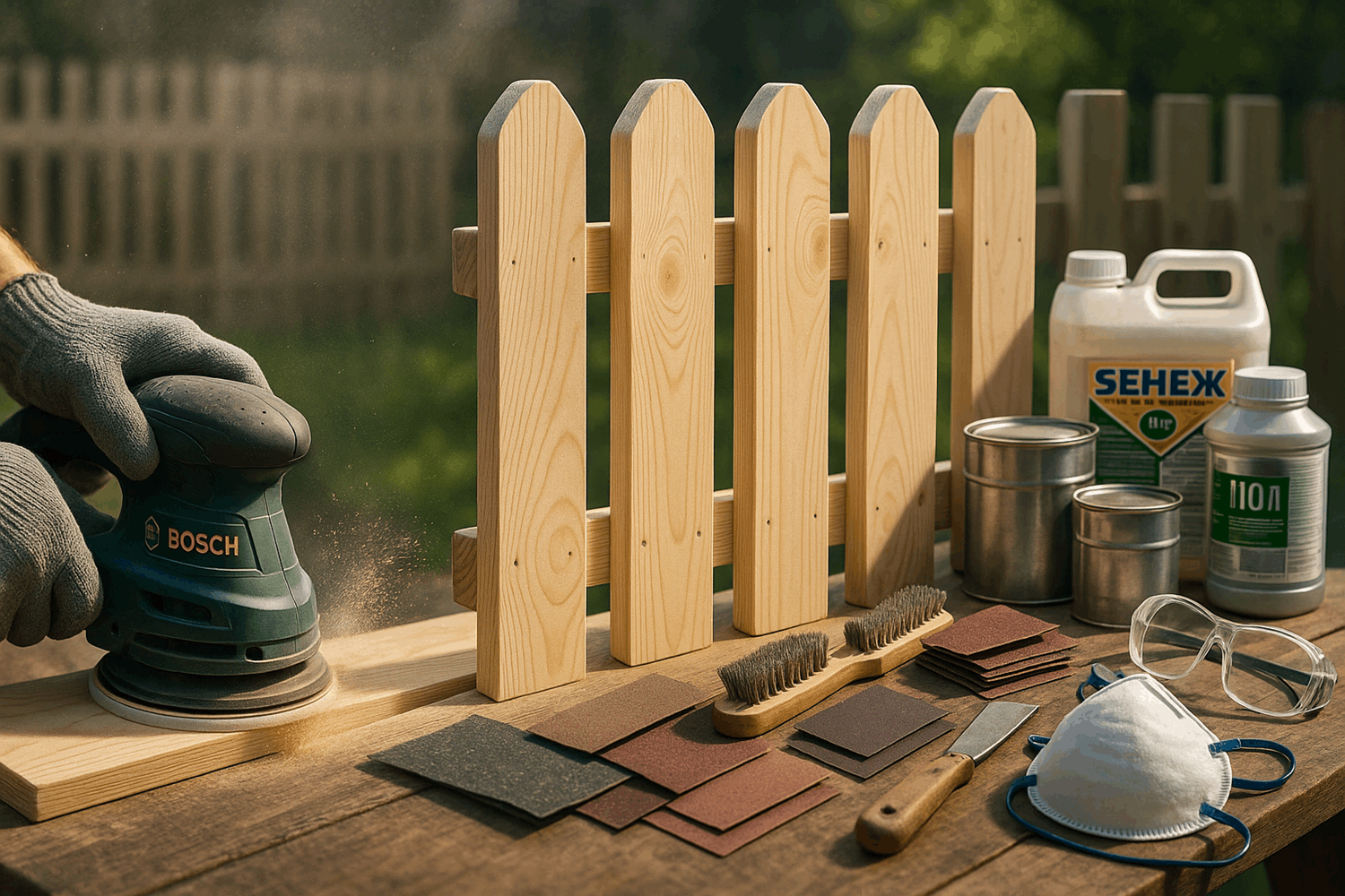 Подготовка забора к покраске: чек-лист из 7 шагов
