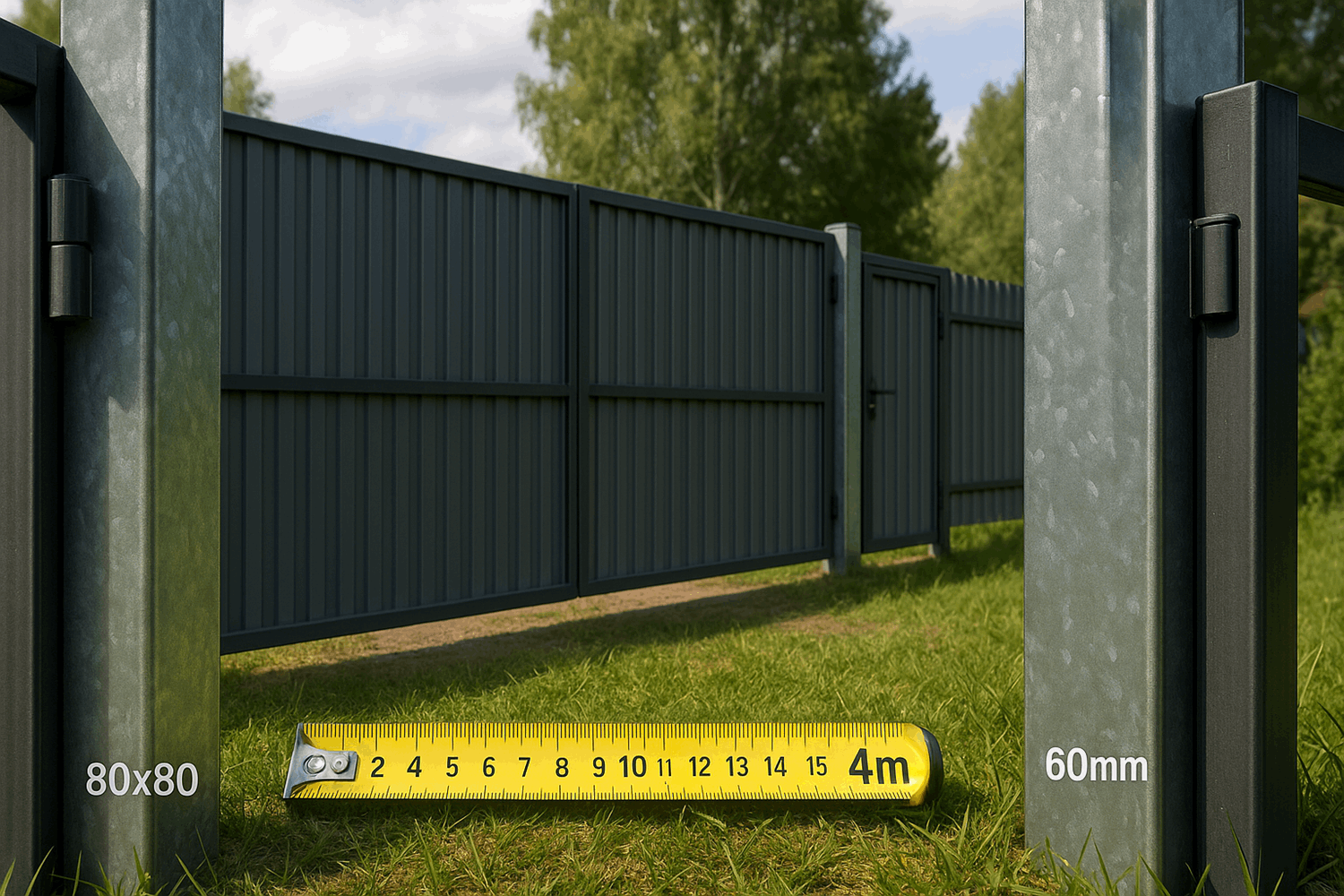  Как учесть ворота и калитку в расчёте