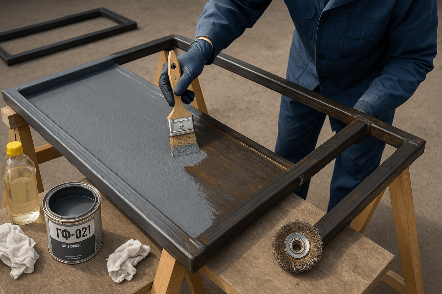  Шаг 5. Покраска каркаса