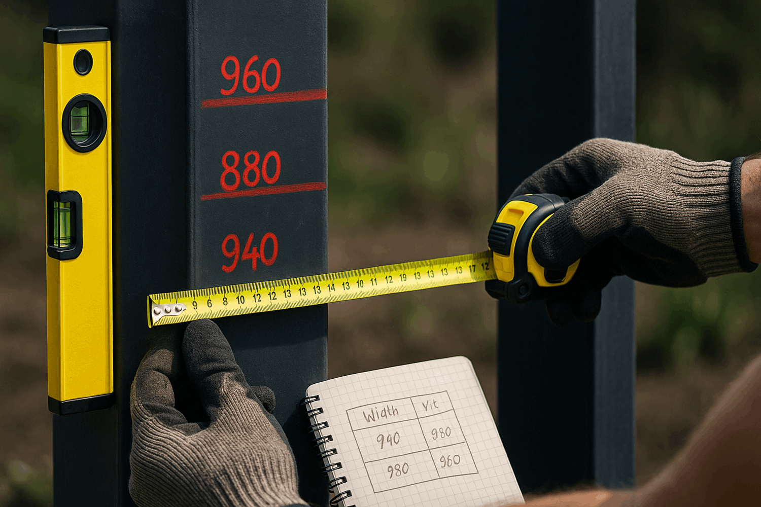  Как правильно измерить проем для ворот