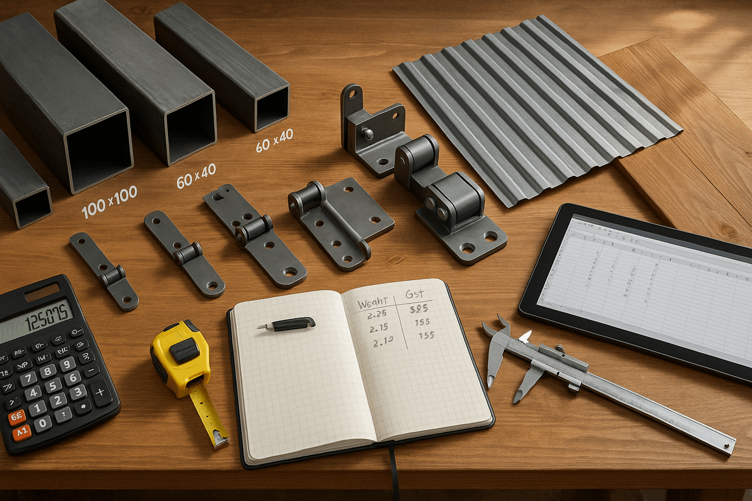 Подбор материалов: таблицы и расчеты