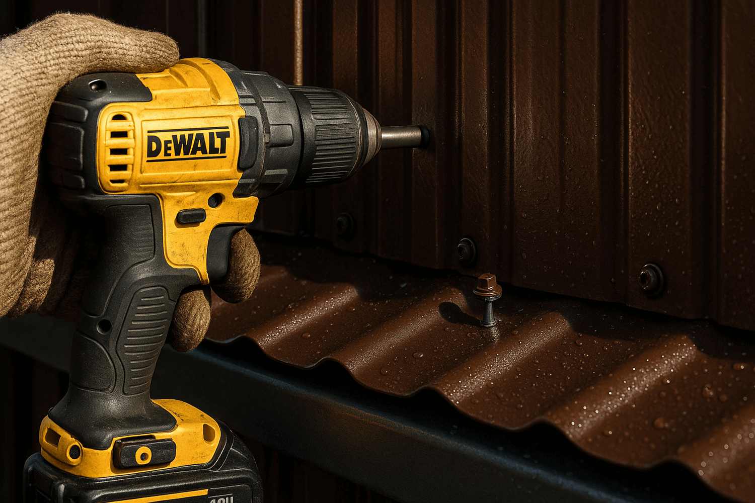  Как правильно закрепить профнастил на каркасе