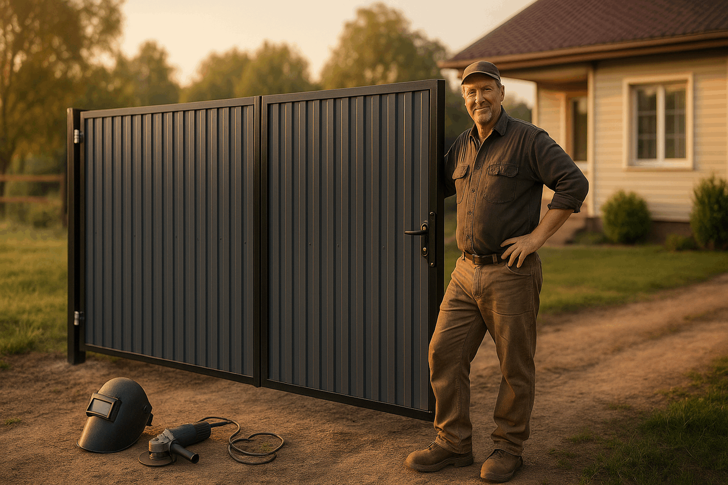 Стоит ли делать распашные ворота самому: считаем экономию