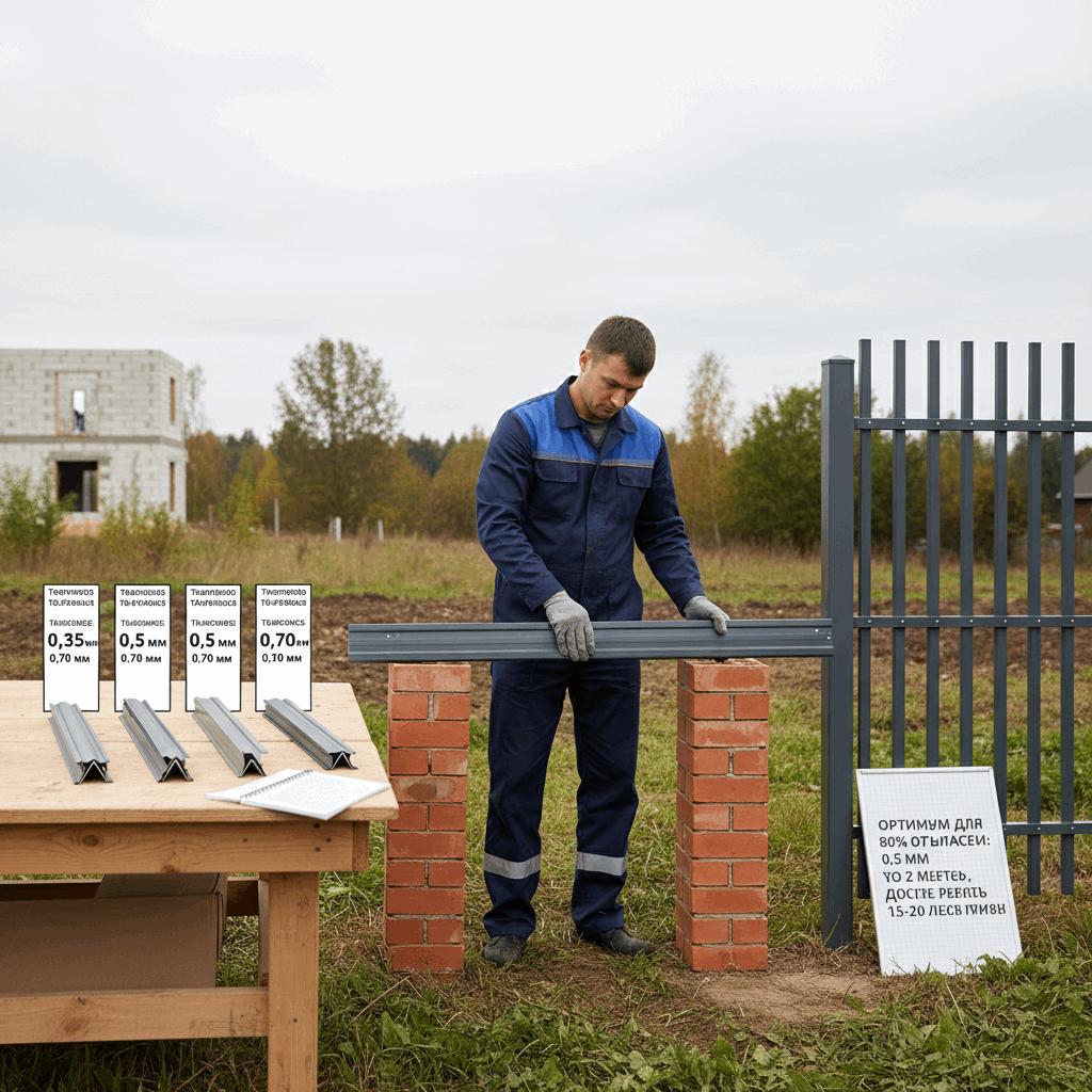  Какую толщину штакетника выбрать