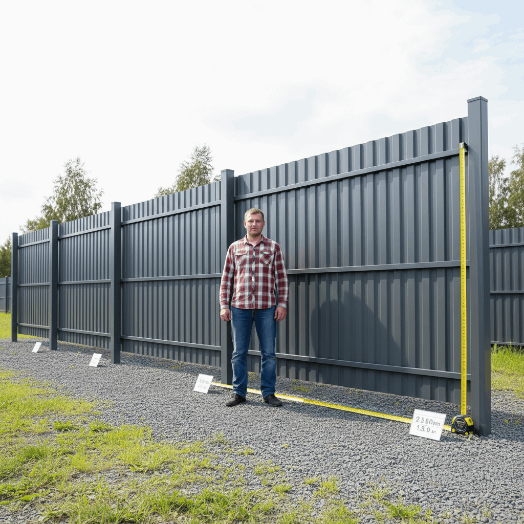 Высота евроштакетника для забора: какая бывает