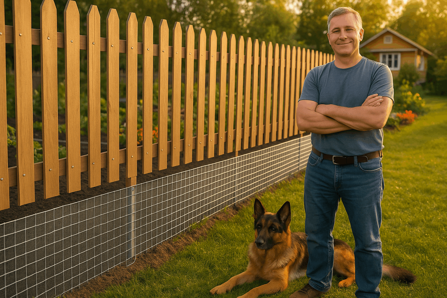 Коротко: главное о сетке под забор от животных