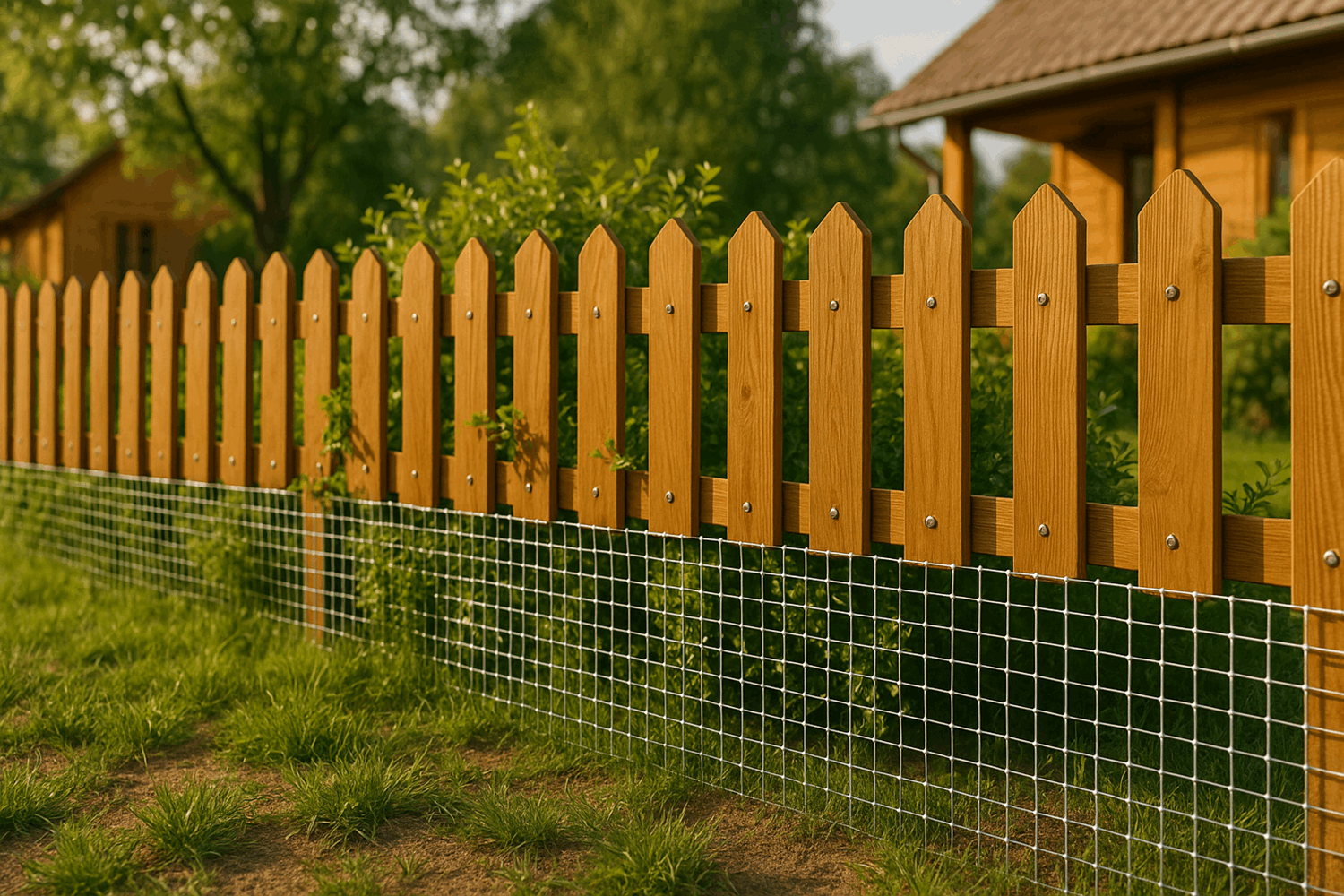 Почему сетка — самое практичное решение для низа забора