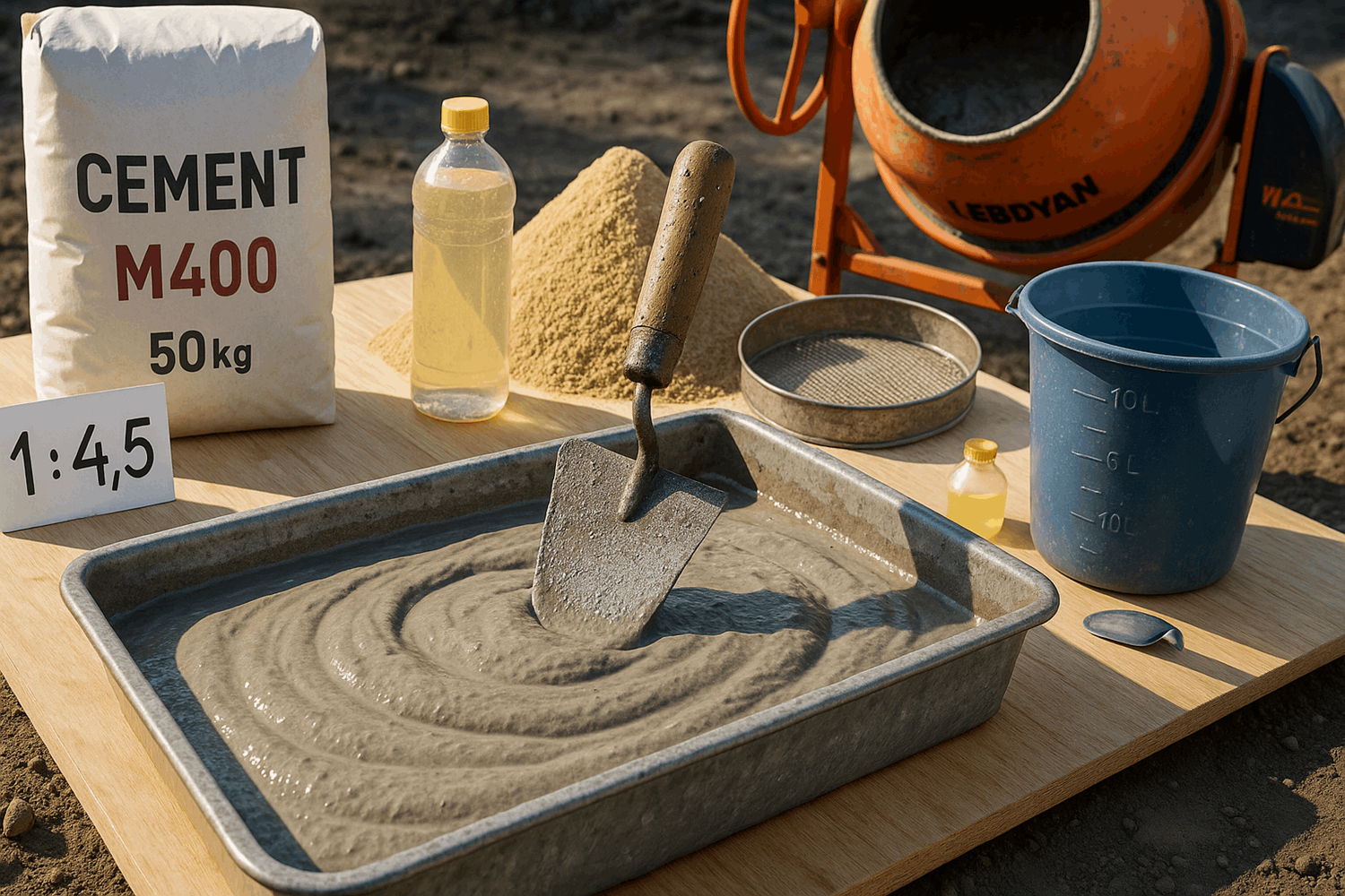 Этап 4. Раствор для кладки