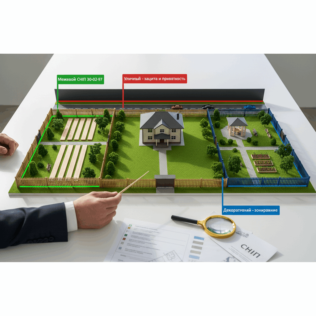  Шаг 1. Определите назначение забора