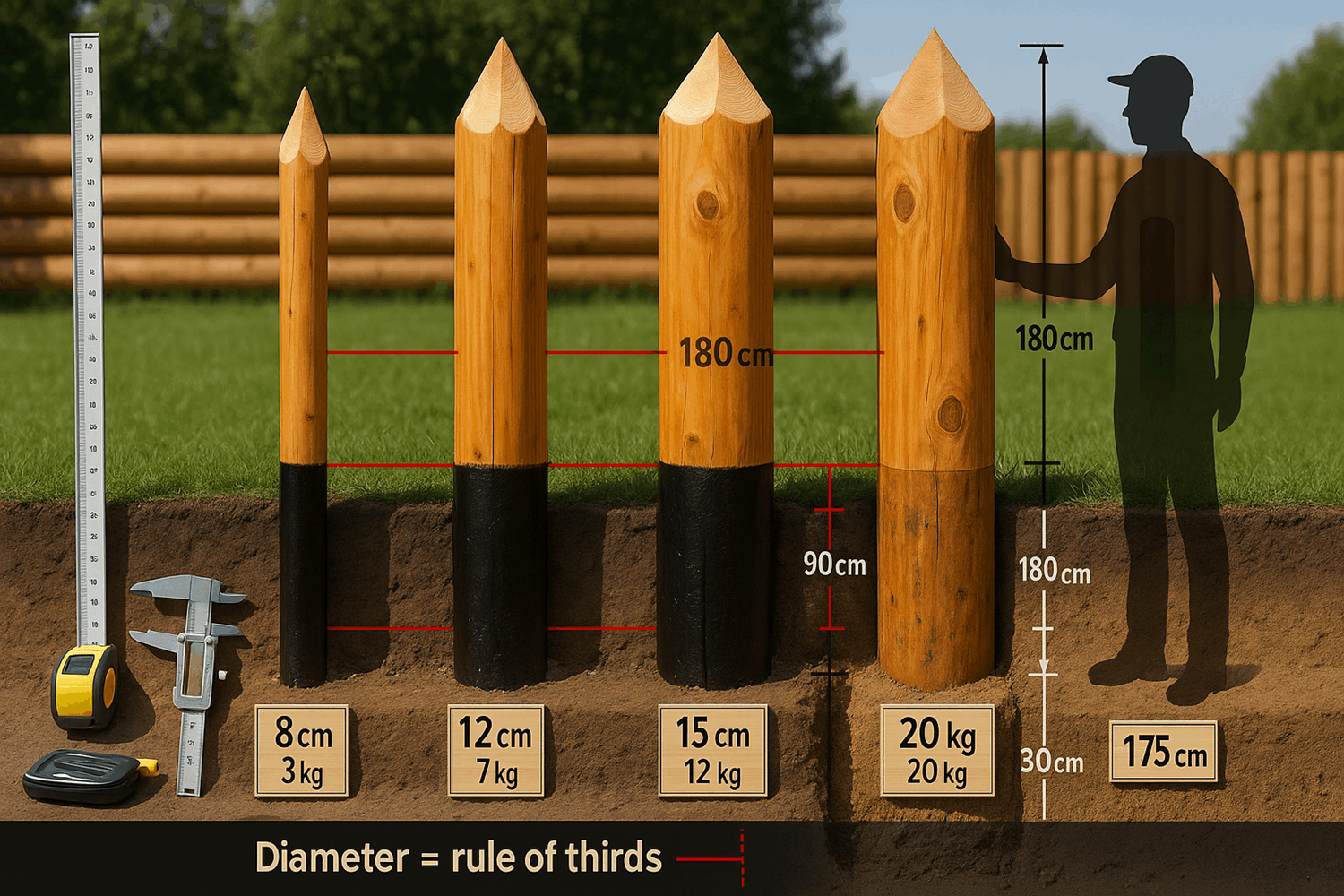  Какой диаметр и длину бревен выбрать