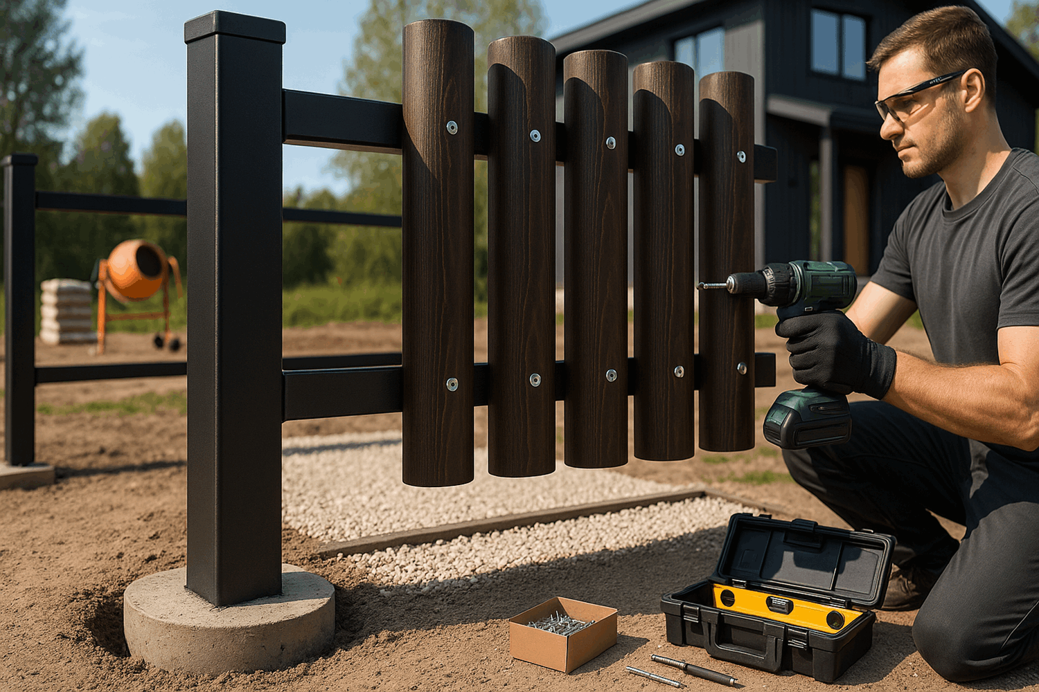  Монтаж на металлические опоры (рекомендуемый)