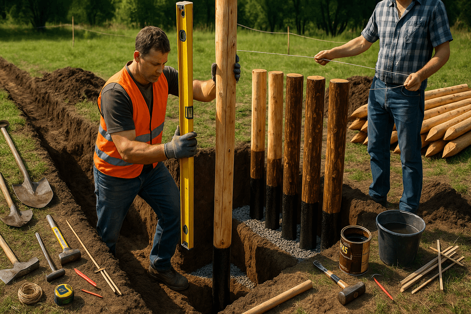 Пошаговая инструкция: строим частокол своими руками