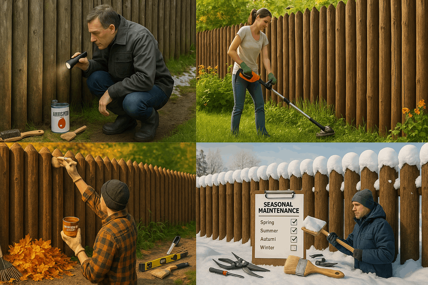 Уход за частоколом: что делать каждый сезон