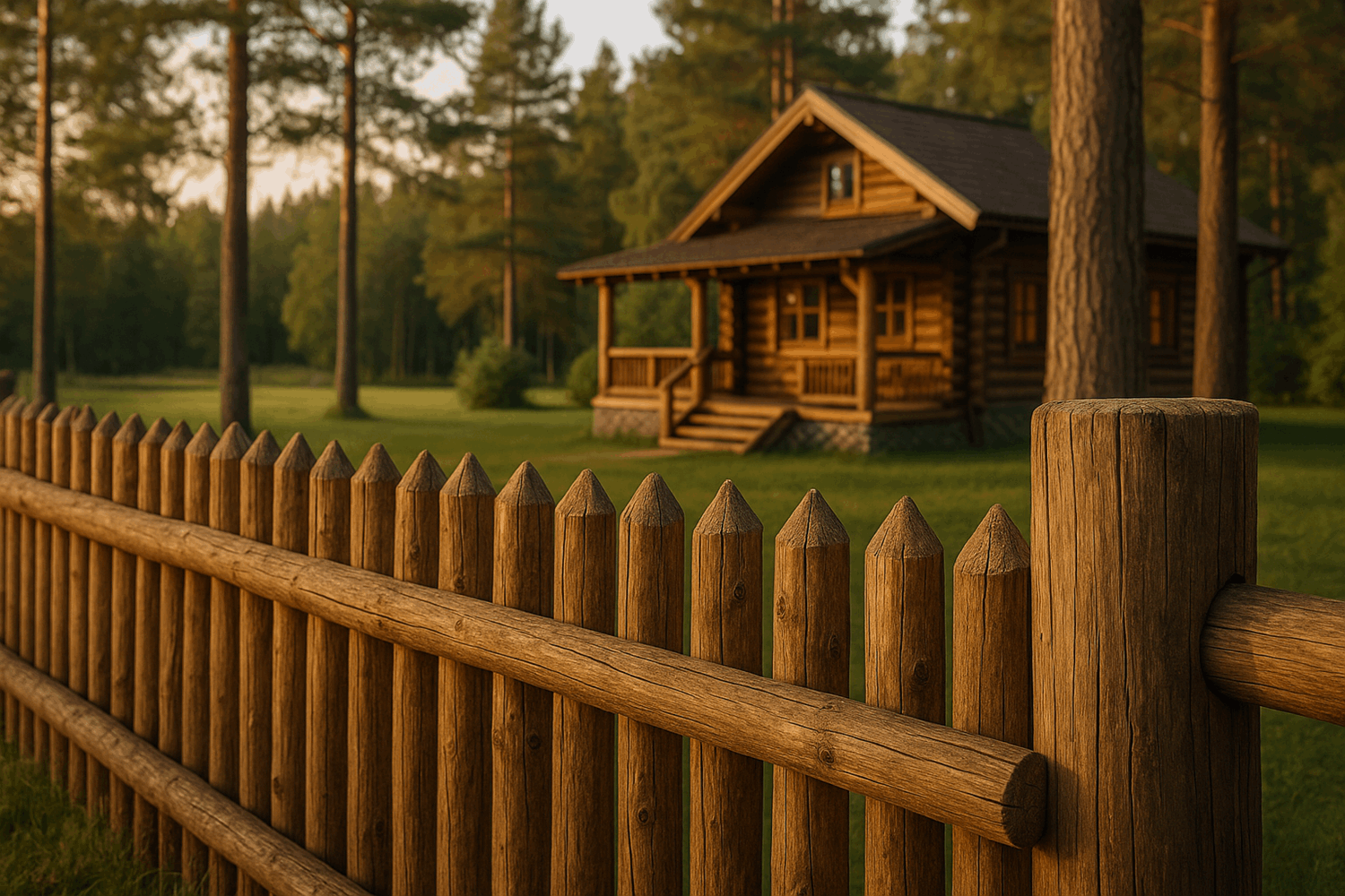 Что такое забор из бревен и кому он подойдет