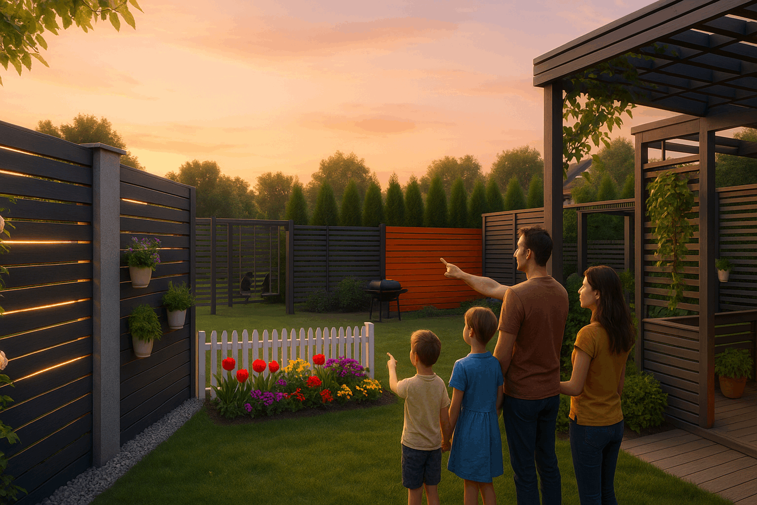 Идеи для вдохновения: как использовать забор из реек