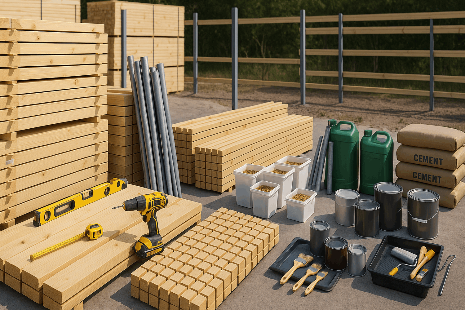 Материалы для вертикального забора: полный список с ценами