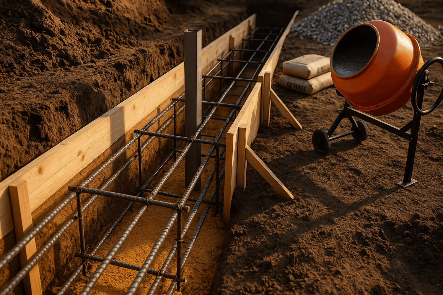 Фундамент: основа надежного забора