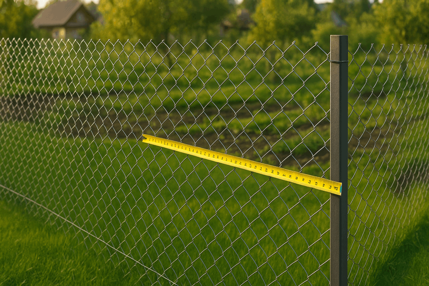 Золотое правило — через сколько метров ставить столбы для забора из сетки рабицы