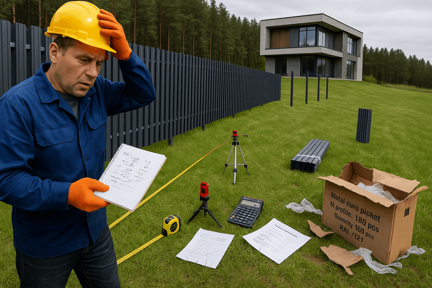 Замер уклона и расчёт материала: делаем правильно