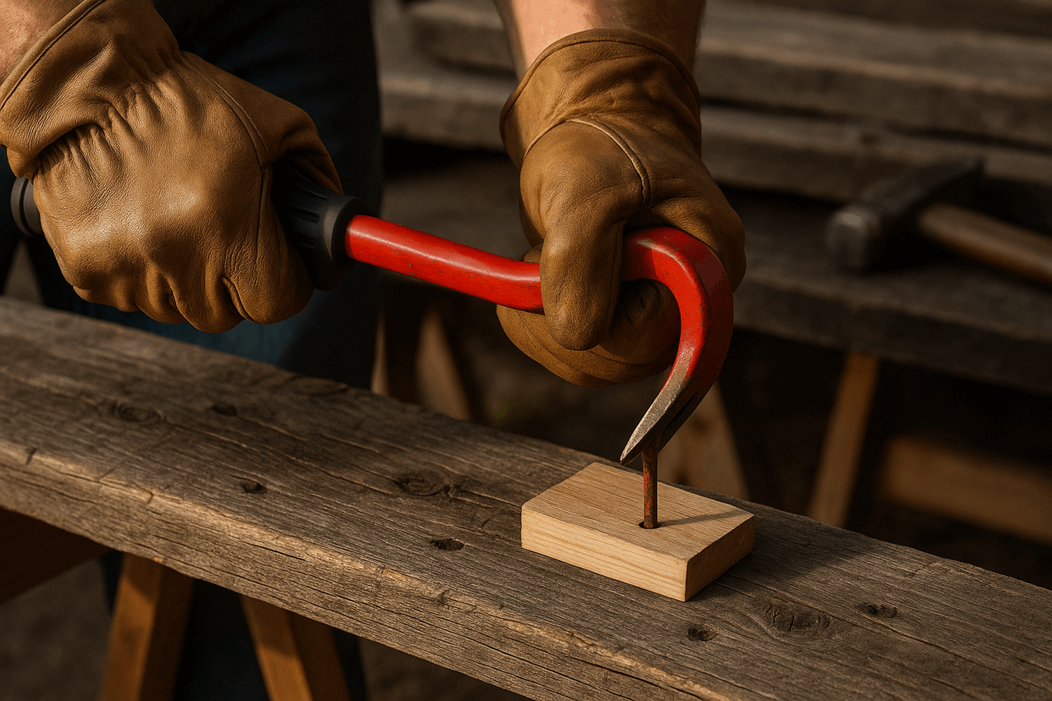  Как правильно удалить гвозди и скобы