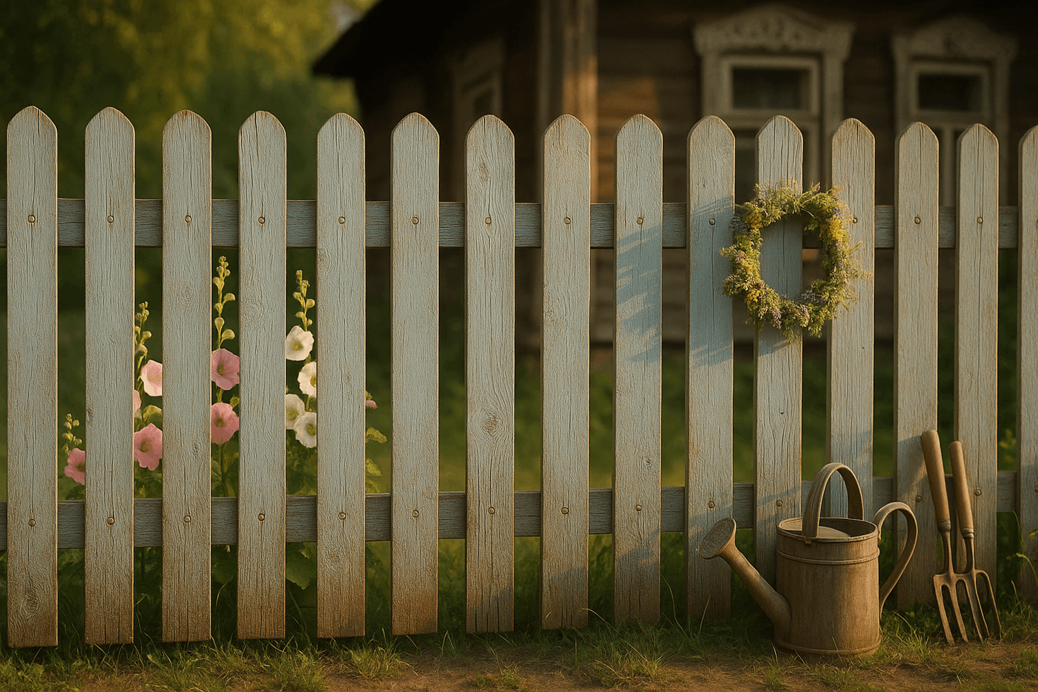  Деревянный штакетник — тепло и уют