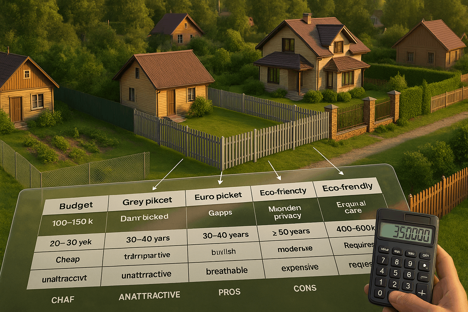 Итого: какой забор выбрать для садового участка