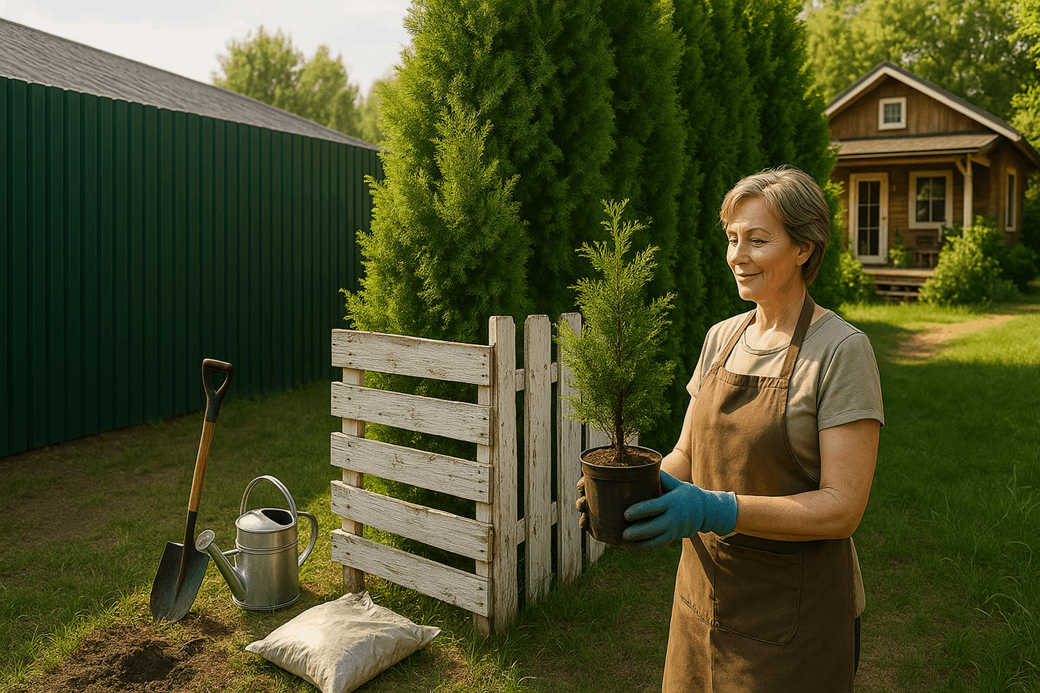 Нестандартные решения: живая изгородь и подручные материалы