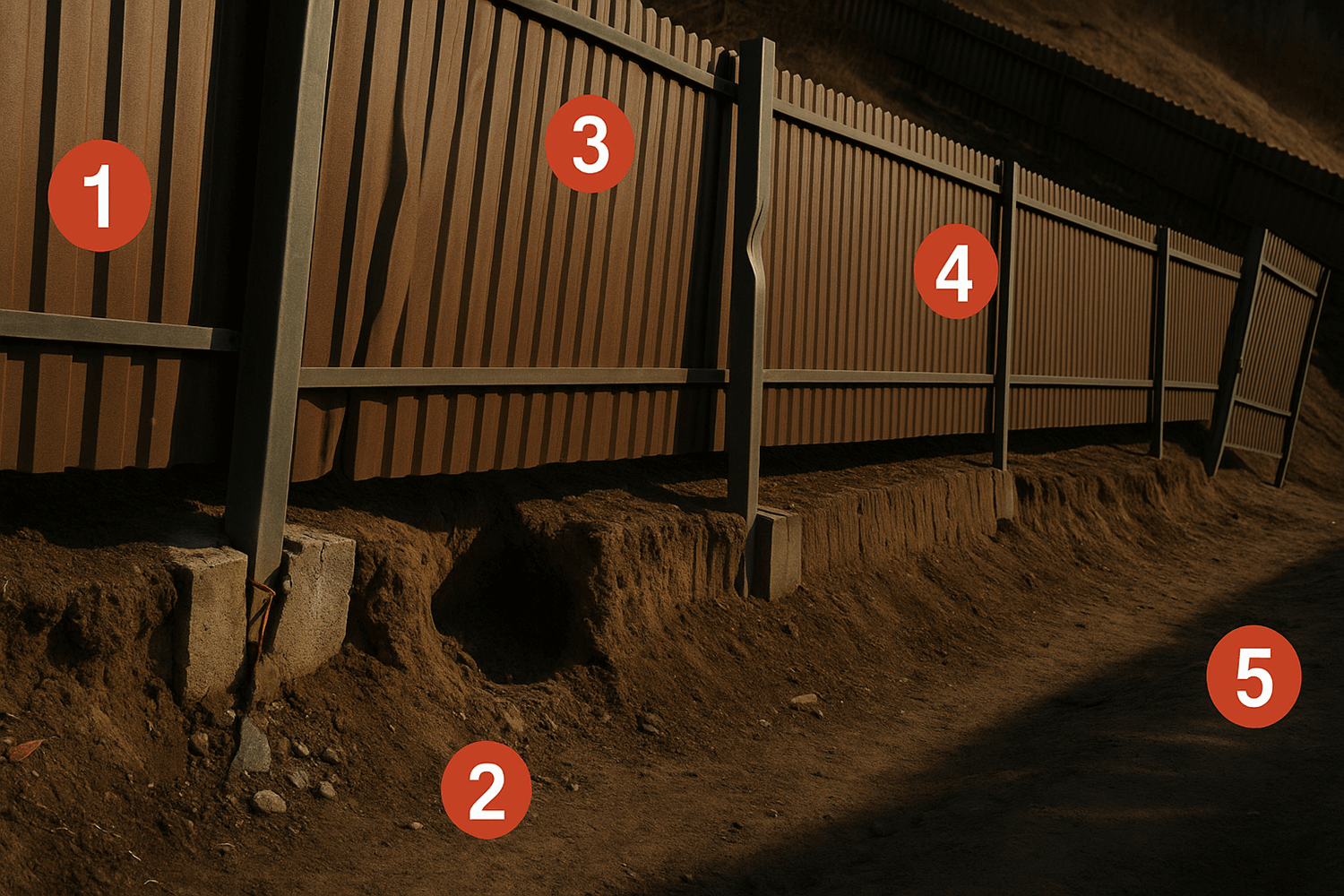 Пять ошибок, которые убивают забор на склоне за 2-3 года