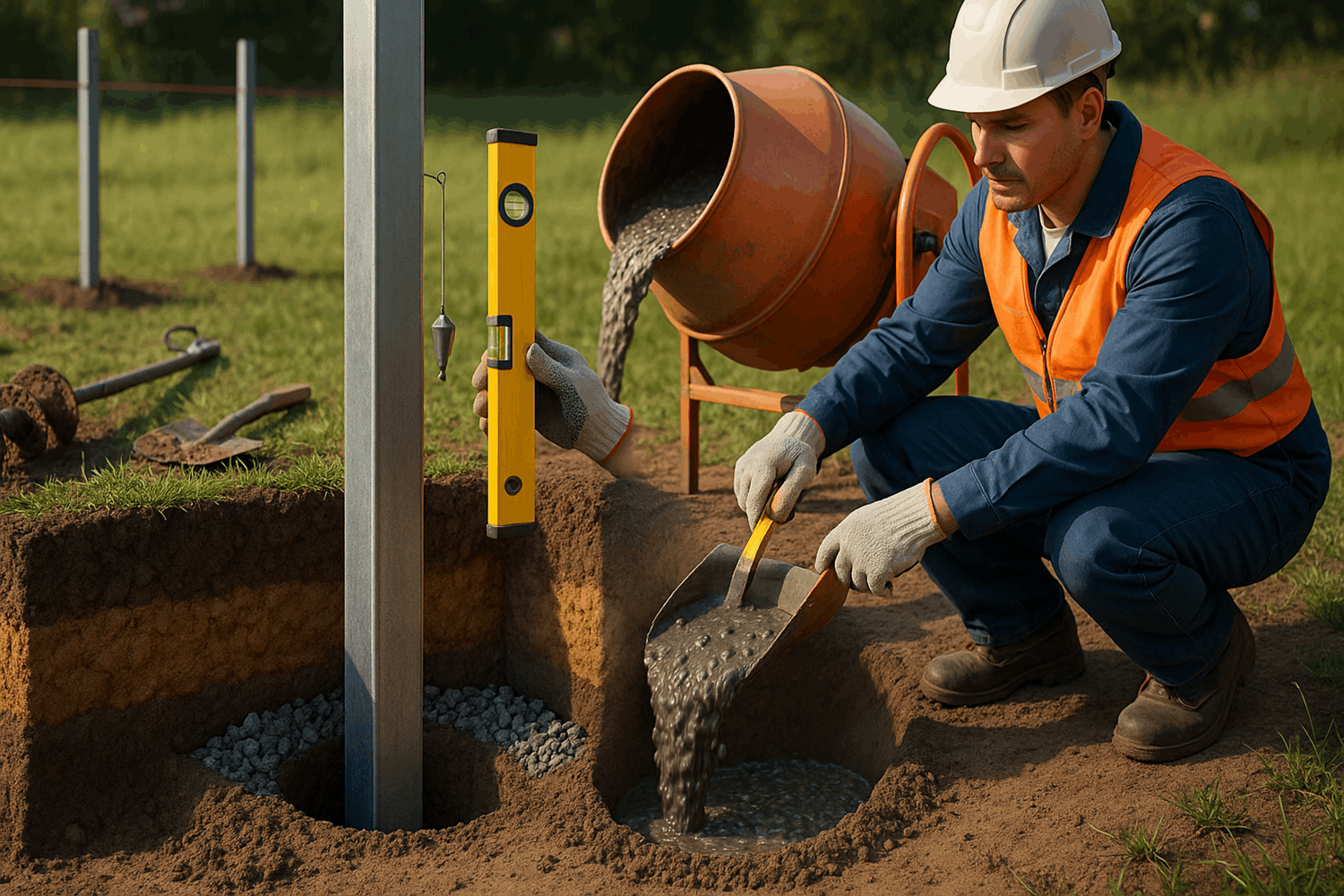 Вариант 1: Буронабивные столбы (классика)