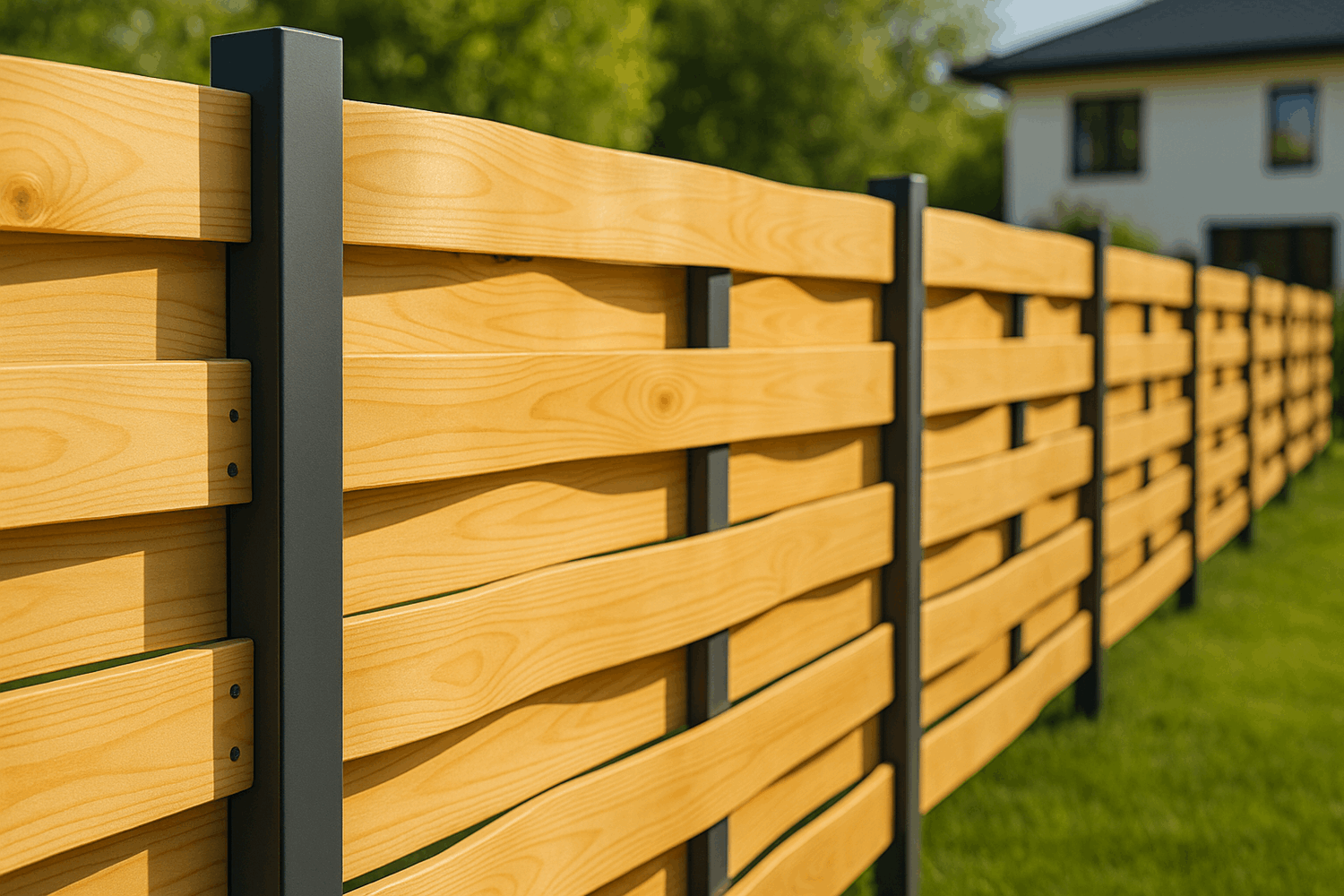 Что такое забор-плетенка из досок: фото и главные особенности