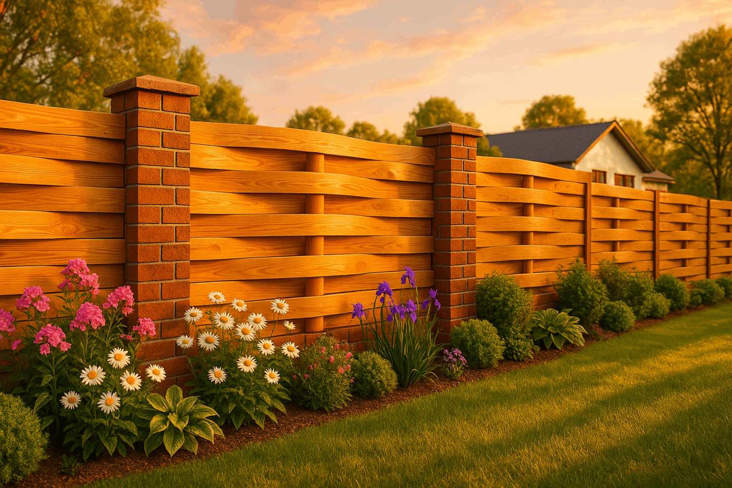 Фото-галерея: 10 красивых заборов-плетенок для вдохновения